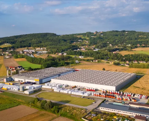 Construction of complex of logistics warehouses of OMEGa PILZNO in Mokrzec - phase I